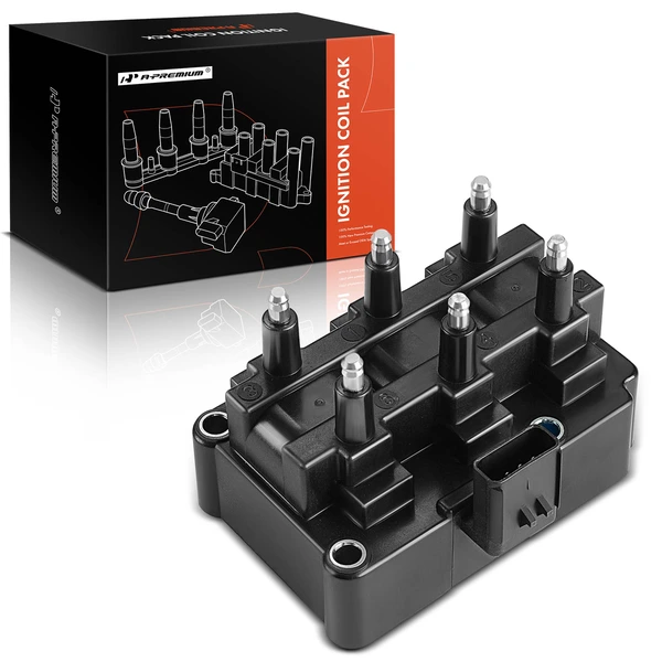 One Set-Pc Ignition Coil 4-Blade Terminal Rectangular A-Premium APIC0197