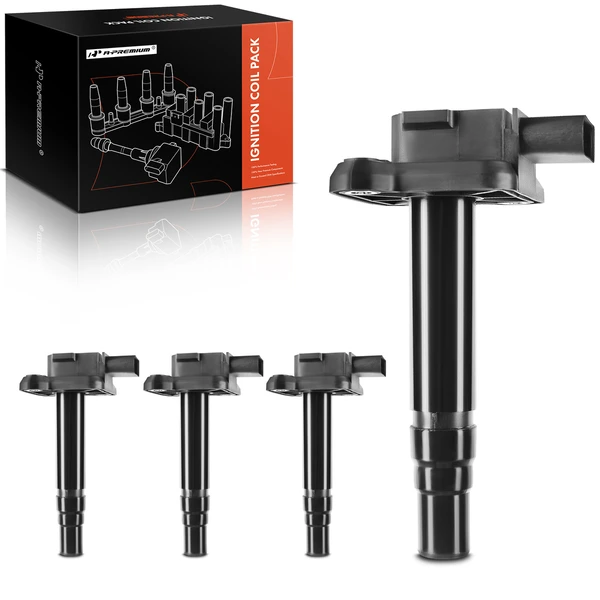2000-2001 Audi TT A Set of 4-Pc Ignition Coil 4-Blade Terminal Oval A-Premium IC0132