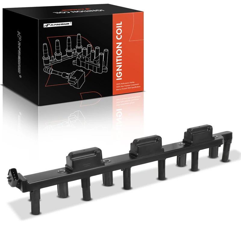 1999 Jeep Grand Cherokee 1-Pc Ignition Coil 4-Blade Terminal Rectangular A-Premium APIC0200