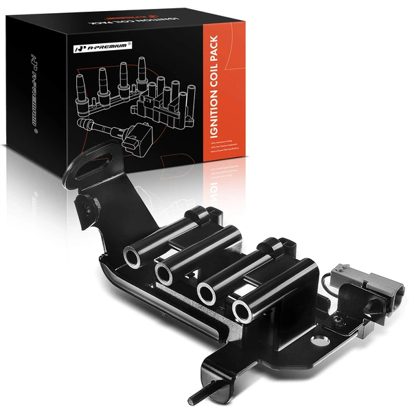 One Set-Pc Ignition Coil 1+2+2-Blade Terminal Oval A-Premium APIC0146