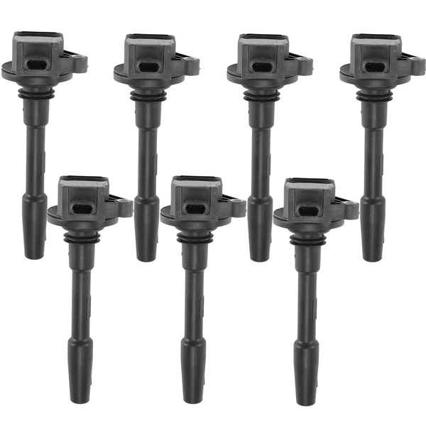 A Set of 7-Pc Ignition Coil 2-Pin Terminal Rectangular, Oval A-Premium APIC0210