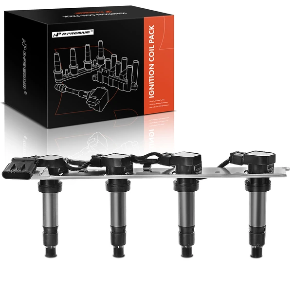 2004-2005 Cadillac DeVille One Set-Pc Ignition Coil 7-Blade Terminal Oval A-Premium APIC0074