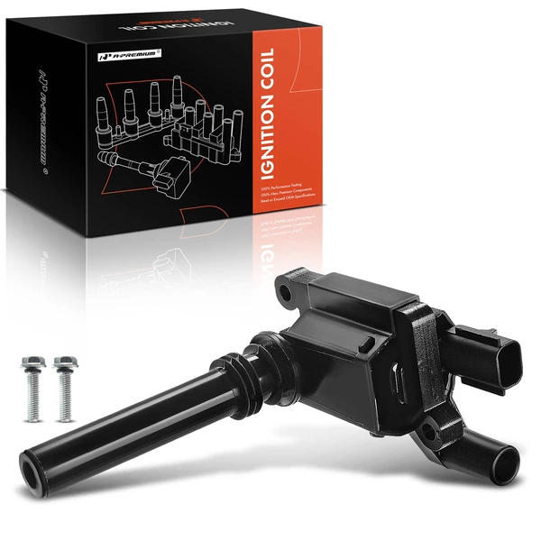 2004-2005 Dodge Durango One Set-Pc Ignition Coil 2-Blade Terminal Square A-Premium IC0146