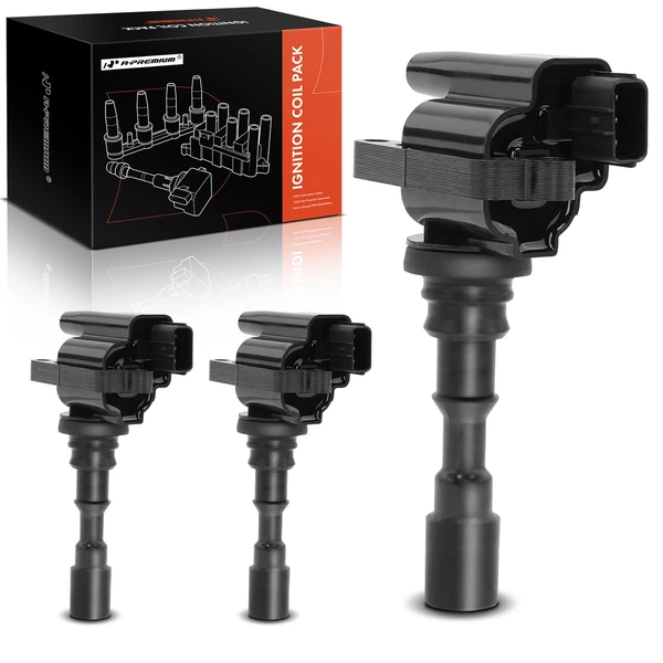 A Set of 3-Pc Ignition Coil 3-Blade Terminal Rectangular A-Premium IC0151