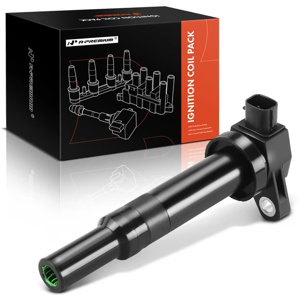 One Set-Pc Ignition Coil 2-Blade Terminal Round, Square A-Premium IC0154