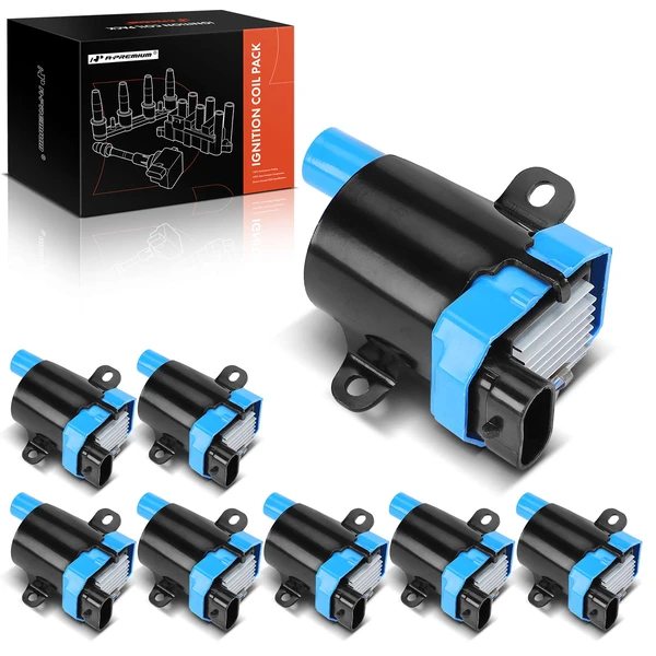 1999-2006 GMC Sierra 1500 A Set of 8-Pc Ignition Coil 4-Blade Terminal Oval A-Premium APIC0977