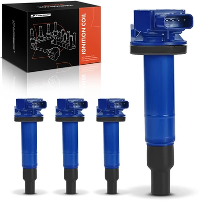 4 Pcs Blue Ignition Coil
