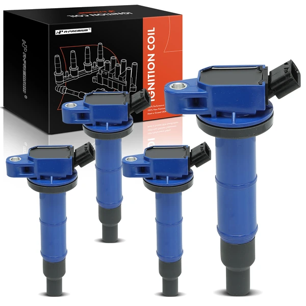 A Set of 4-Pc Ignition Coil 4-Blade Terminal Rectangular A-Premium APIC1169