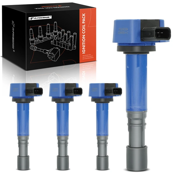 2001-2005 Acura EL A Set of 4-Pc Ignition Coil 3-Blade Terminal Rectangular A-Premium APIC1089