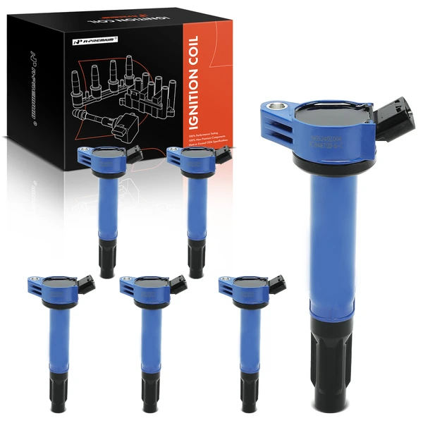 2007-2015 Lexus RX350 A Set of 6-Pc Ignition Coil 4-Blade Terminal Rectangular A-Premium APIC1090