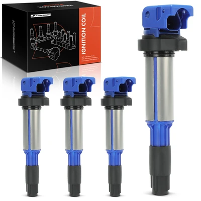 4 Pcs Blue Ignition Coil