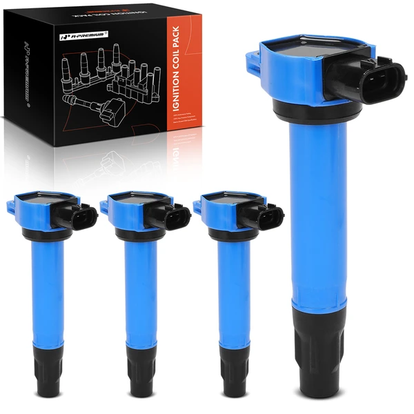 2011-2017 Mitsubishi Outlander Sport A Set of 4-Pc Ignition Coil 3-Blade Terminal Oval A-Premium APIC1363