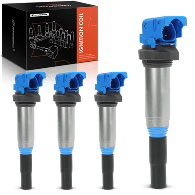 4 Pcs Blue Ignition Coil