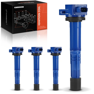 4 Pcs Blue Ignition Coil