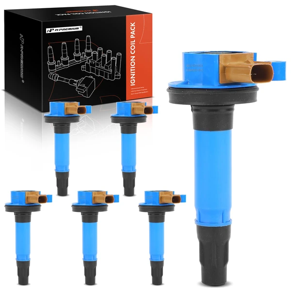 2015-2024 Ford Transit-150 A Set of 6-Pc Ignition Coil 3-Pin Terminal Oval A-Premium APIC0996