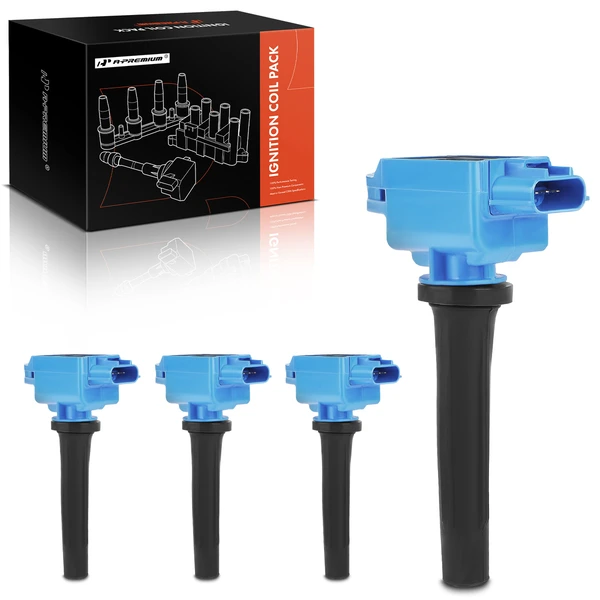 2012-2024 Mazda 3 A Set of 4-Pc Ignition Coil 4-Blade Terminal Oval A-Premium APIC0999