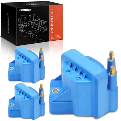 3 Pcs Blue Ignition Coil