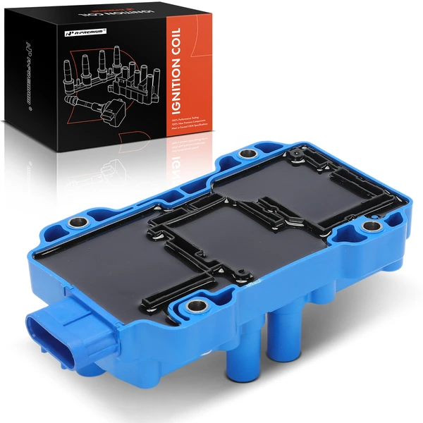 2009-2014 Chevrolet Express 1500 One Set-Pc Ignition Coil 6-Blade Terminal Oval A-Premium APIC1374