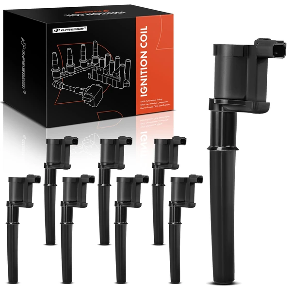 2001-2002 Qvale Mangusta A Set of 8-Pc Ignition Coil 2-Blade Terminal Rectangular A-Premium APIC0872