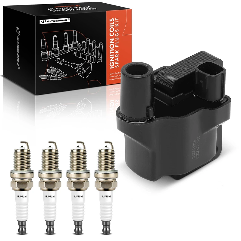 A-Premium  ignition coil &  spark plug kit for 1991 Nissan NX