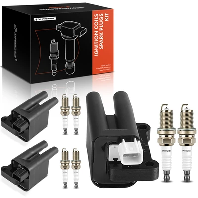 3 Pcs Ignition Coil & 6 Pcs IRIDIUM & Platinum Spark Plug Kit