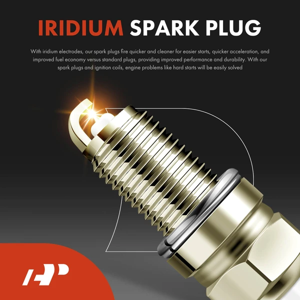 Ignition Coil and Spark Plug Kit Set of A Set of 7 Iridium & Platinum Series, 4-Pin Terminal A-Premium APIC0919