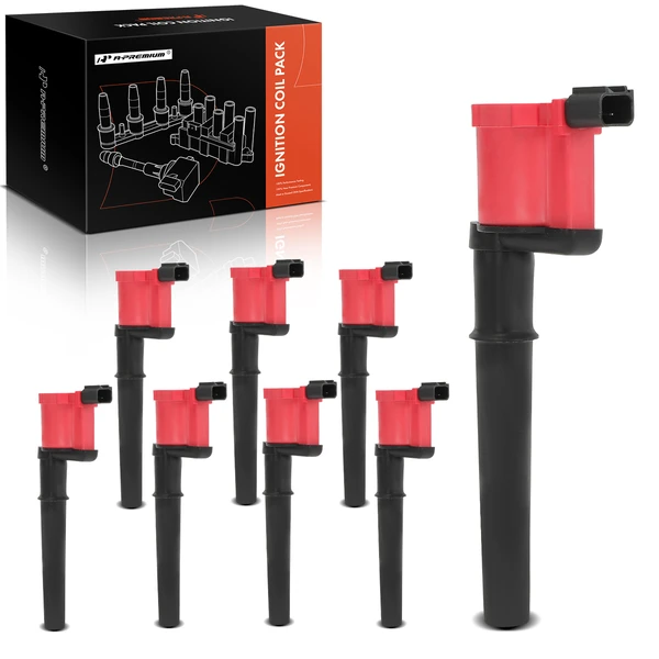 2003-2004 Mercury Marauder A Set of 8-Pc Ignition Coil 2-Blade Terminal Oval A-Premium APIC1249