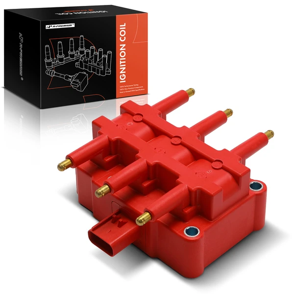 2001-2010 Dodge Grand Caravan One Set-Pc Ignition Coil 4-Blade Terminal Oval A-Premium APIC1036