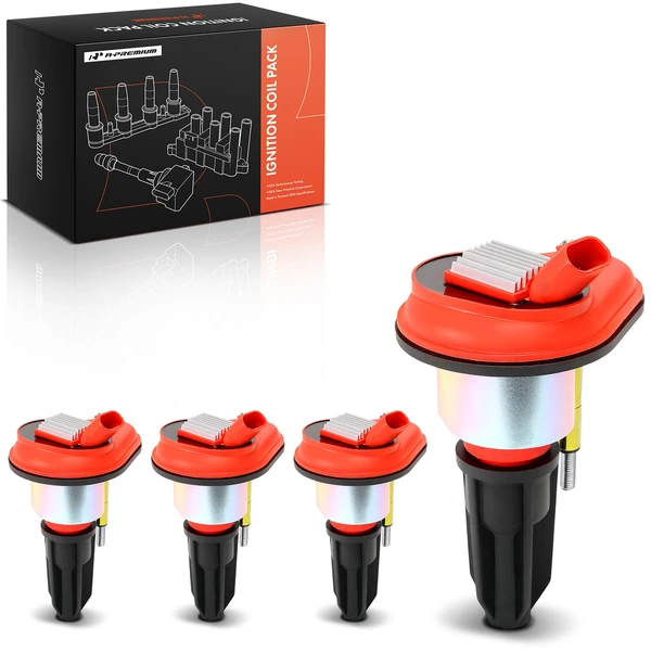 2007-2008 Isuzu i-290 4-Pc Ignition Coil 3-Blade Terminal Oval A-Premium APIC1442