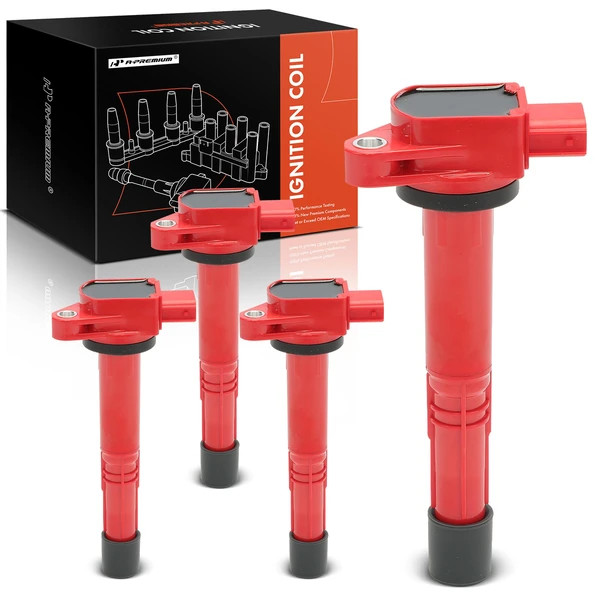 2006-2011 Acura CSX A Set of 4-Pc Ignition Coil 3-Blade Terminal Rectangular A-Premium APIC1215
