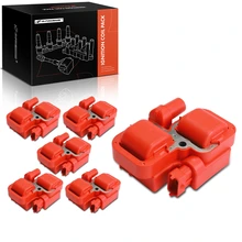 6 Pcs Red Ignition Coils for Mercedes-Benz C240 CLK320 SL55 AMG Chrysler 3-Blade