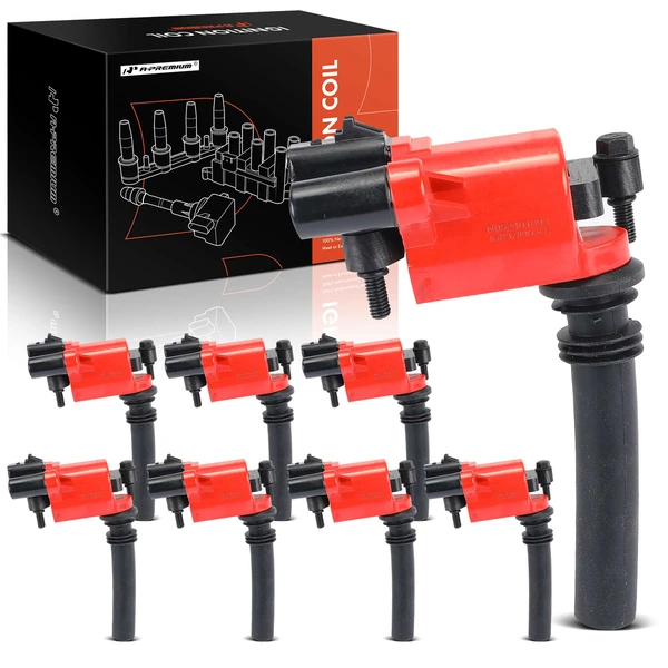 2003-2005 Dodge Ram 2500 A Set of 8-Pc Ignition Coil 2-Blade Terminal Rectangular A-Premium APIC1040