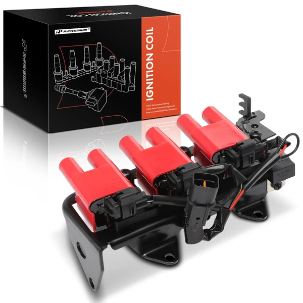 One Set-Pc Ignition Coil 4-Blade Terminal Rectangular A-Premium APIC1445