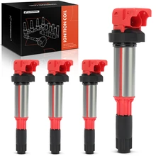 4 Pcs Red Ignition Coil