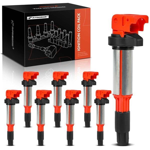 2003-2015 BMW X5 A Set of 8-Pc Ignition Coil 3-Blade Terminal Triangle A-Premium APIC1219
