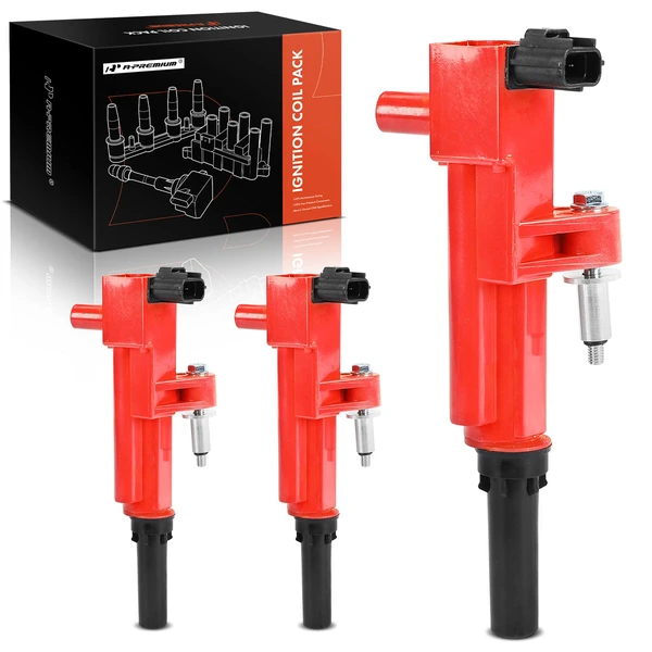 2011 Ram Dakota A Set of 4-Pc Ignition Coil 2-Blade Terminal Oval A-Premium APIC1059