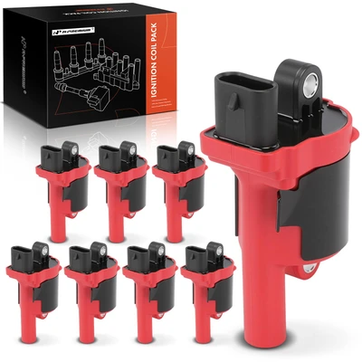 8 Pcs Red Ignition Coil