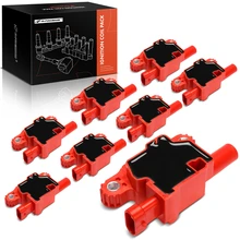 8 Pcs Red Square Ignition Coil