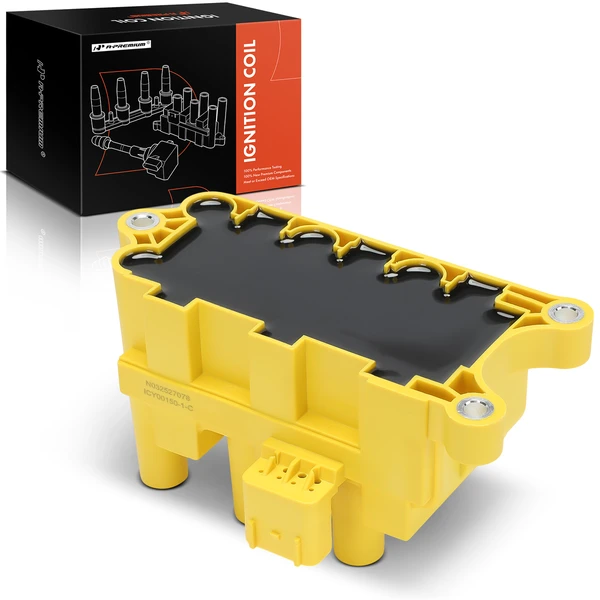 One Set-Pc Ignition Coil 4-Pin Terminal Oval A-Premium APIC1462