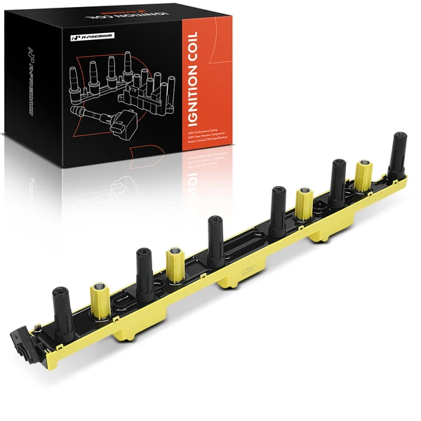 One Set-Pc Ignition Coil 4-Blade Terminal Oval A-Premium APIC1601