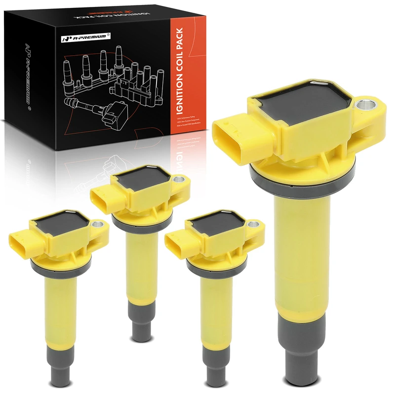 4-Pc Ignition Coil, 4-Blade Terminal, Rectangular, A-Premium APIC1143