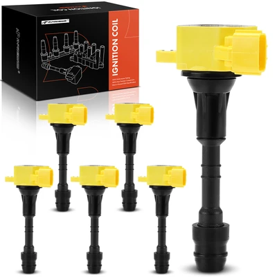 6 Pcs Yellow Ignition Coil
