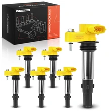 6 Pcs Yellow Ignition Coil