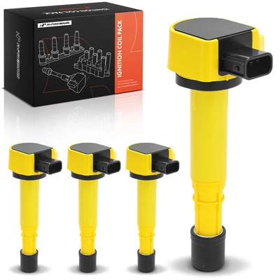 4 Pcs Yellow Ignition Coil