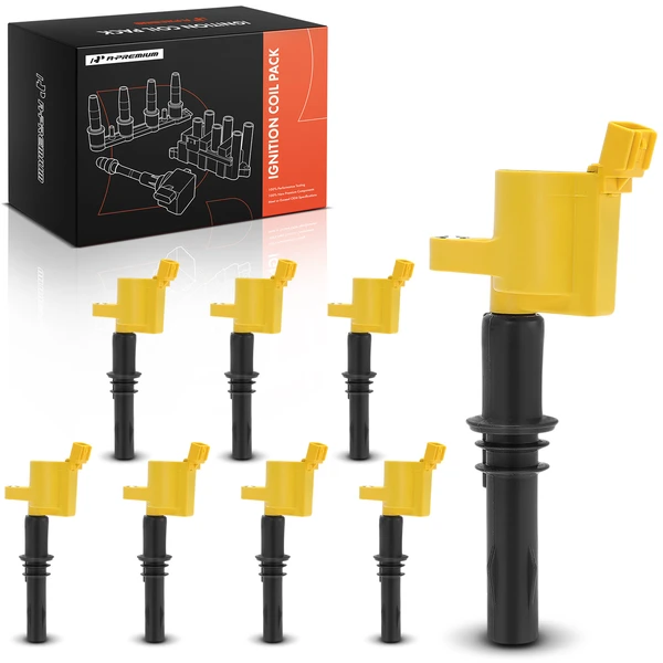 A Set of 8-Pc Ignition Coil 2-Blade Terminal Oval A-Premium APIC1474
