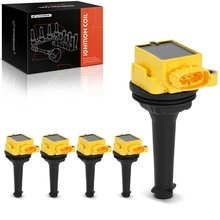 2015-2016 Volvo XC60 A Set of 5pc Ignition Coil 4-Blade Terminal Oval A-Premium APIC1478