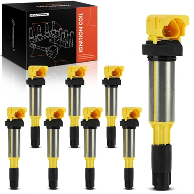 8 Pcs Yellow Ignition Coil