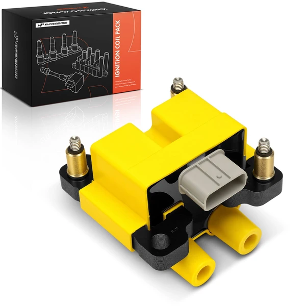 2009-2010 Subaru Forester 1-Pc Ignition Coil 4-Blade Terminal Rectangular, Oval A-Premium APIC1484
