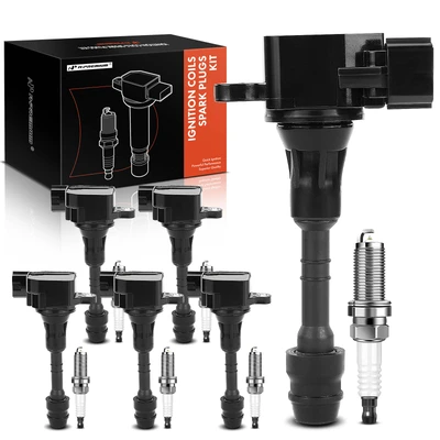 6 Pcs Ignition Coil & IRIDIUM Spark Plug Kits
