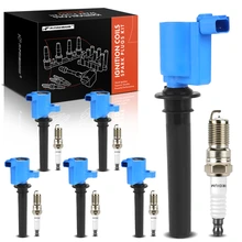 2003-2004 Mazda 6 Ignition Coil and Spark Plug Kit Set of 12 Double Iridium Series, 2-Blade Terminal A-Premium APIC1003